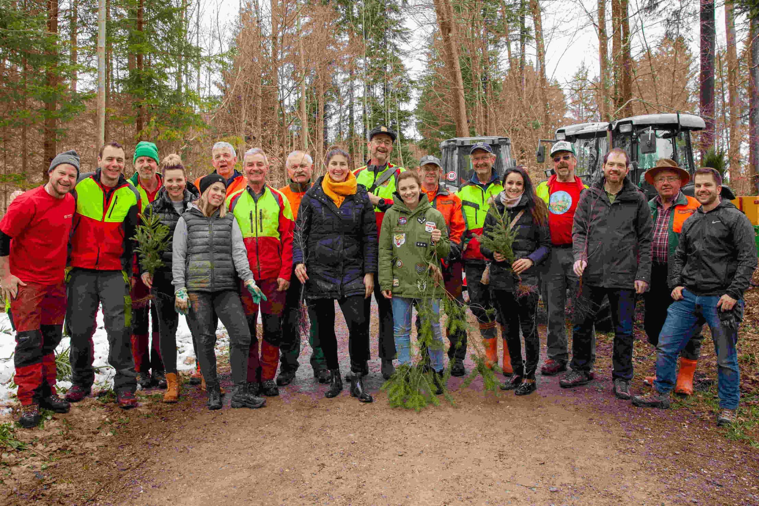 Bäume pflanzen Team